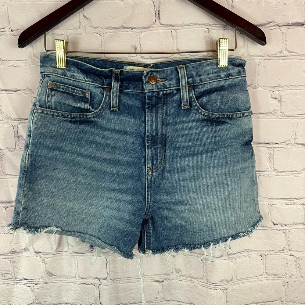 madewell the perfect jean short sz 26 100% cotton Classic Denim boho westerb